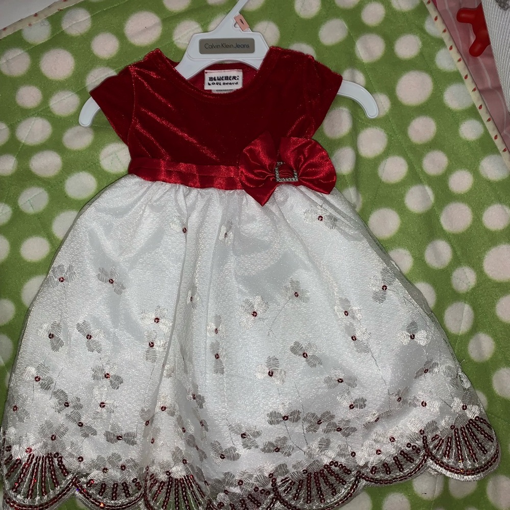 Burgundy dress